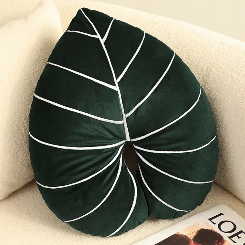Plant leaf pillow (with insert)